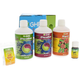 Комплект добрив GHE Tripack FloraDuo SW