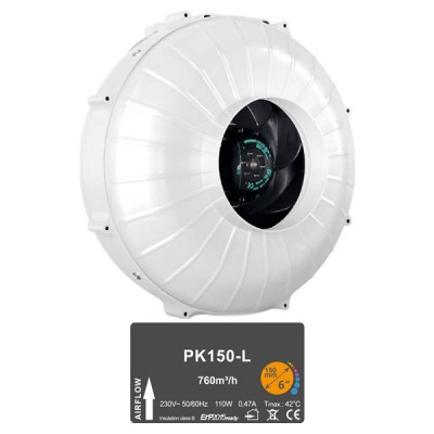 Вентилятор PK 150-L 1 швидкість 760 куб Prima Klima